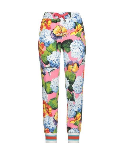 Dolce & Gabbana Blue Printed Casual Trousers