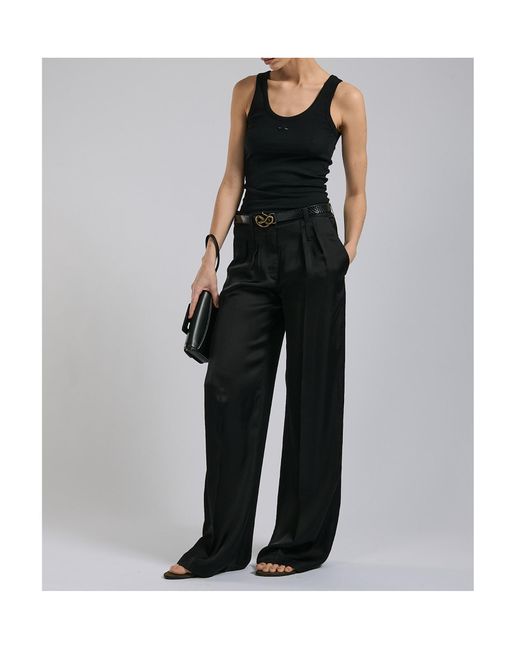 Barbara Bui Black Wide-Leg Trousers
