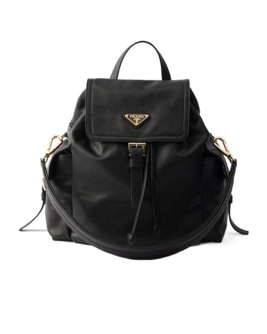 Prada Black Explore Medium Nappa Leather Backpack