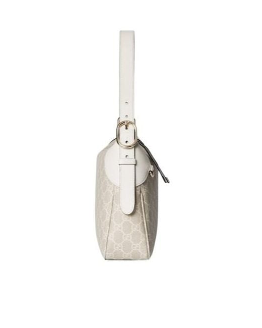 Gucci Natural Gg Emblem Medium Shoulder Bag