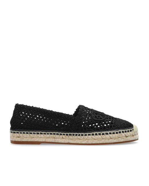 Chloé Black Chloé Isla Logo Detailed Slip-On Espadrilles
