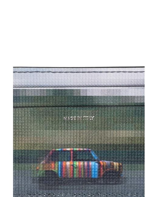 Paul Smith Blue Car Printed Cardholder for men