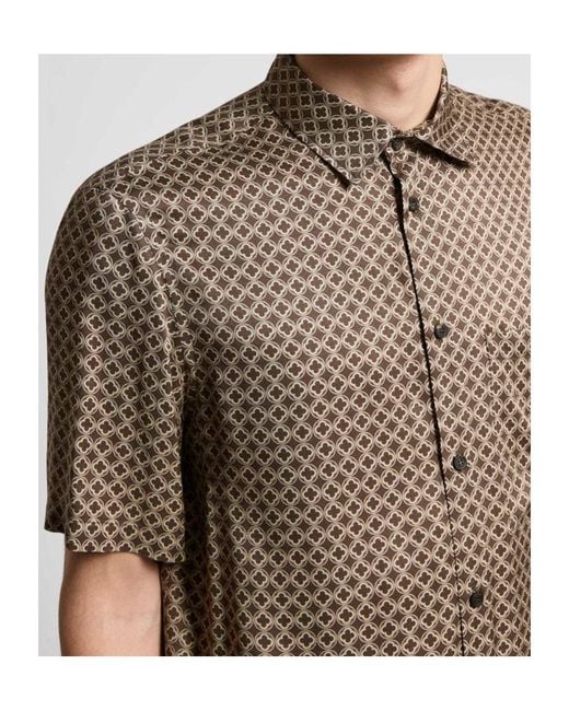 Peserico Brown Sports Shirt for men