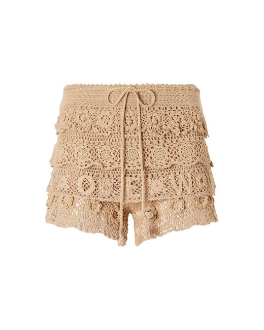 Loewe Natural Crochet Shorts
