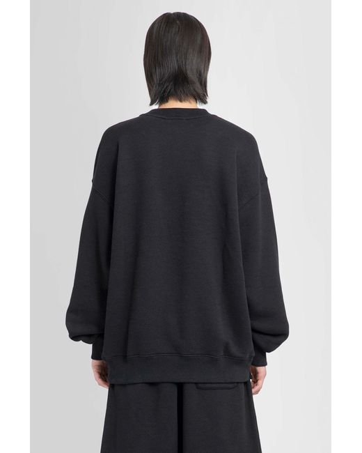 Off-White c/o Virgil Abloh Black Logo Printed Crewneck Sweatshirt for men