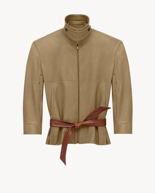 Saint Laurent Green Belted Jacket