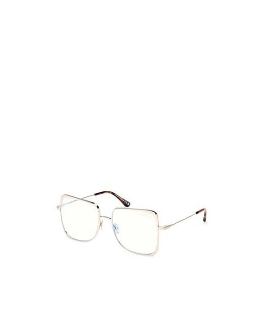 Tom Ford Natural Square-Frame Temple-Tips Glasses