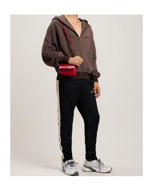 Palm Angels Black Classic Logo Track Pants for men