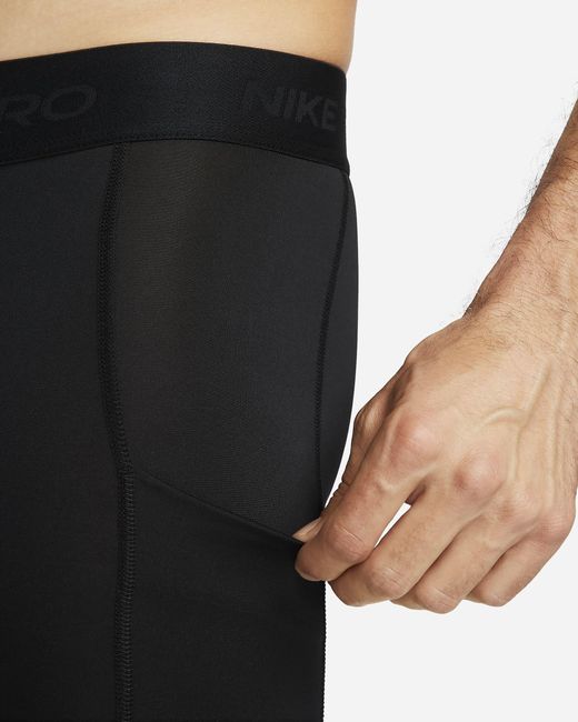 Nike Black Pro Dri-Fit Fitness Tights for men