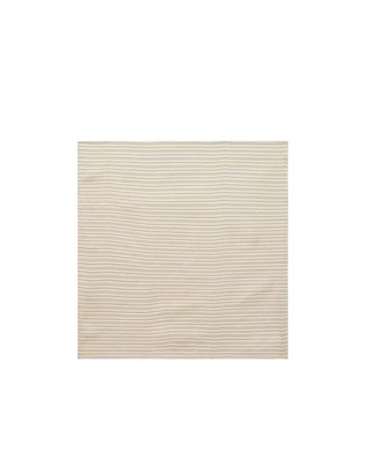 Totême  Natural Striped Silk Scarf