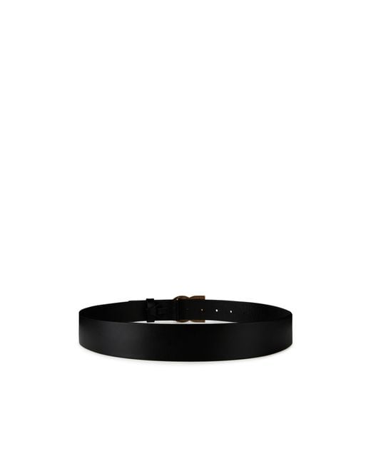 Dolce & Gabbana White Logo Buckle Belt for men