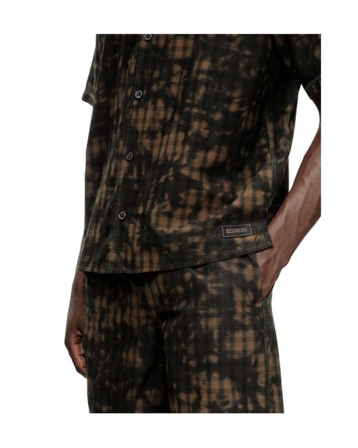 DIESEL Black Horien-Ult Patterned Pyjama Set for men