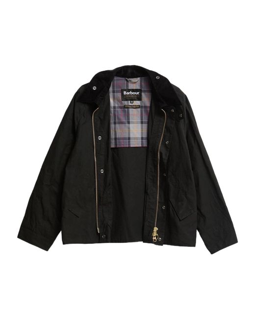 Barbour Black Logo-Embroidered Long-Sleeved Jacket for men