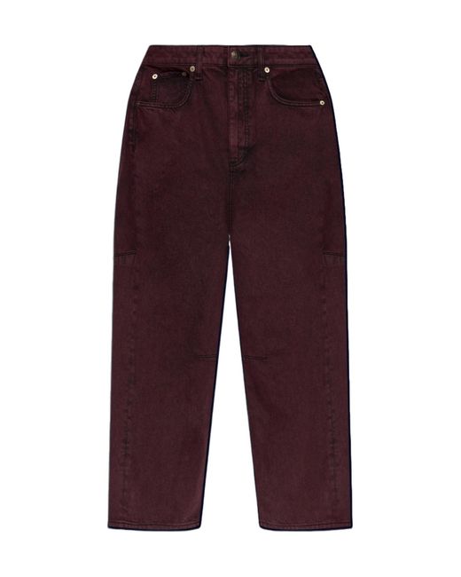 Rag & Bone Purple Jeans With Belt Loops