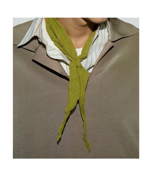 AMI Metallic Ami Crinkled Gavroche Scarf for men