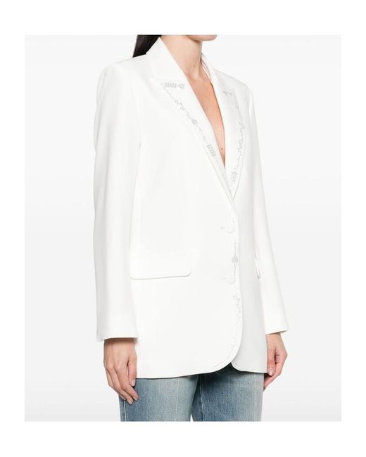 Zadig & Voltaire White Viva Strass Blazer