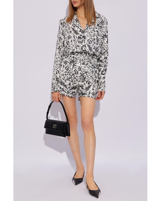 Off-White c/o Virgil Abloh White All-Over Motif Striped Shirt
