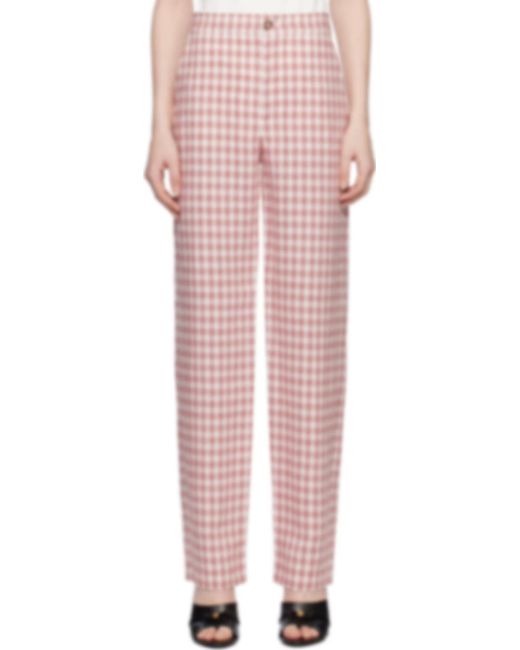 Moschino Pink Patterned Casual Pants