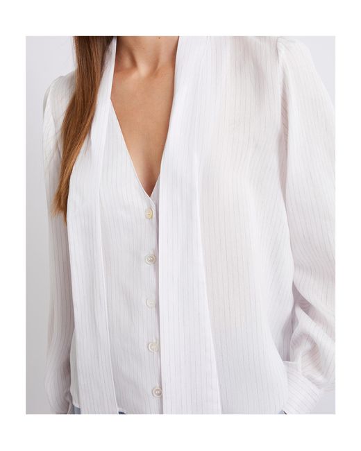 Marella White Silk And Viscose Blouse