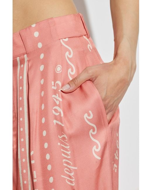 Balmain Pink Wide Trousers