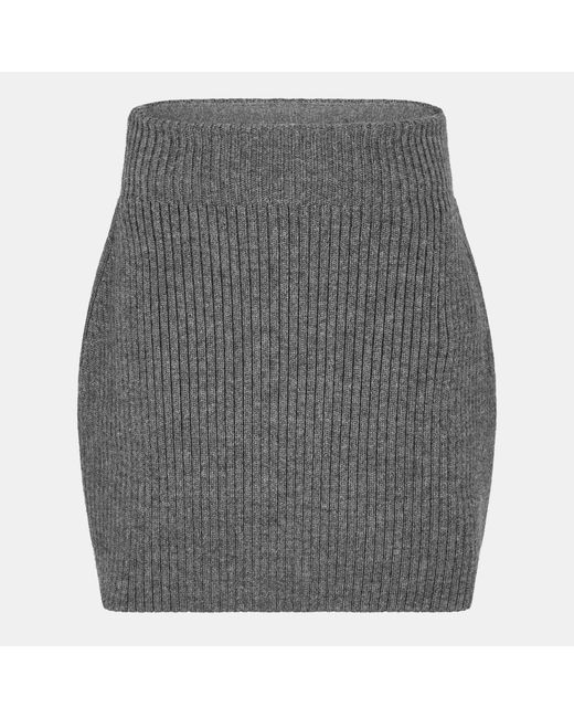 Givenchy Gray Fluid Midi Skirt