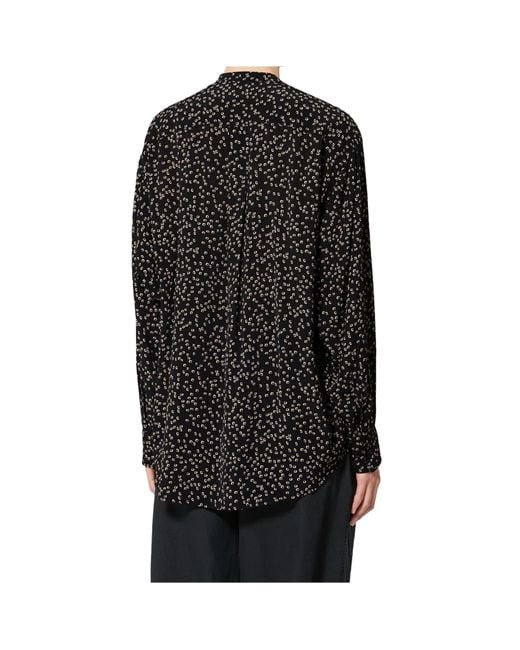 Isabel Marant Black Catchell Printed Shirt