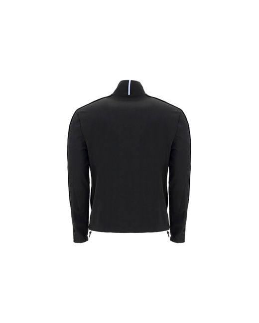 McQ Alexander McQueen Black Contrast-Trim Lightweight Jacket for men