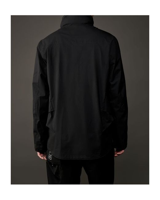 C P Company Black Gore-Tex 3L Infinium Drawstring Hem Jacket for men