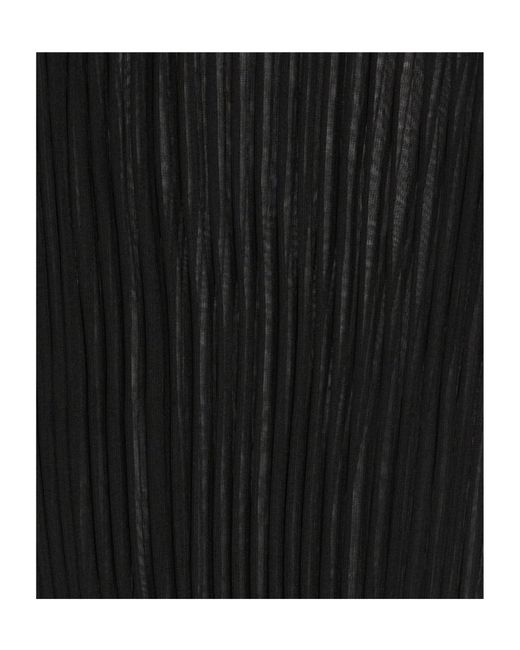 Sportmax Black Minimalist Solid Color Midi Skirt