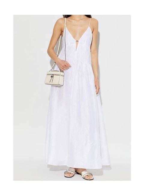 Tory Burch White Off Shoulder Dress
