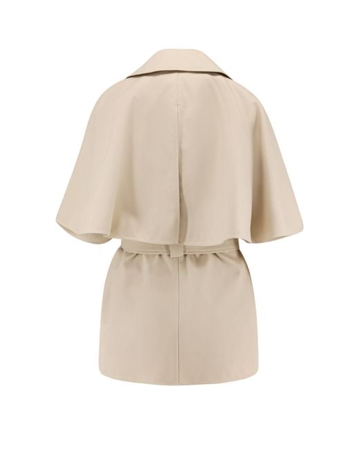 Max Mara Natural Water-Repellent Gabardine Cloak