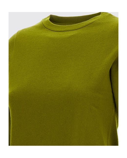 Extreme Cashmere Green Crew Neck Wool Blend Knit Sweater