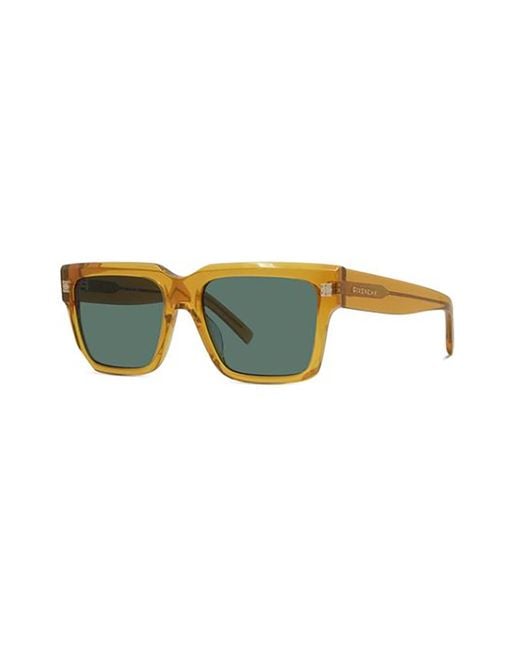 Givenchy Green Eyewear Gvday Square Frame Sunglasses for men