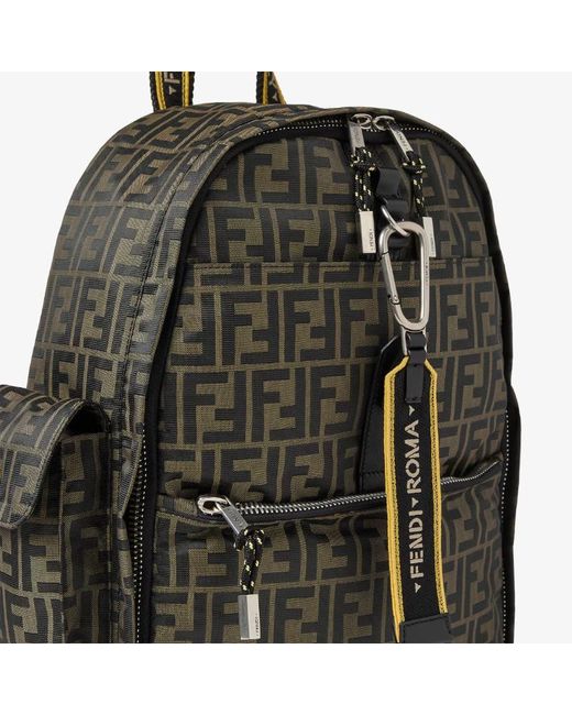 Fendi Gray Climb Backpack for men