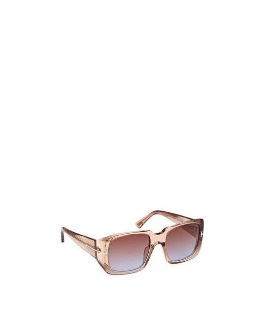 Tom Ford Pink Ryder 02 Square-Frame Sunglasses