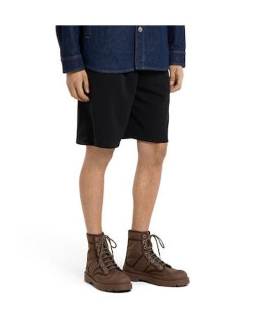 Gucci Brown Monogrammed Lace-Up Boots for men