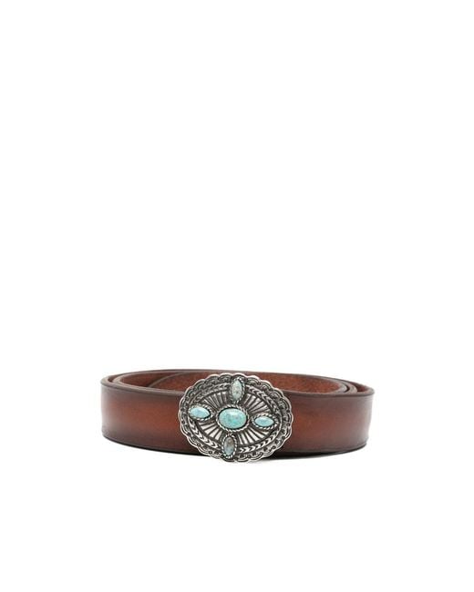 Orciani White Pointed Belt for men