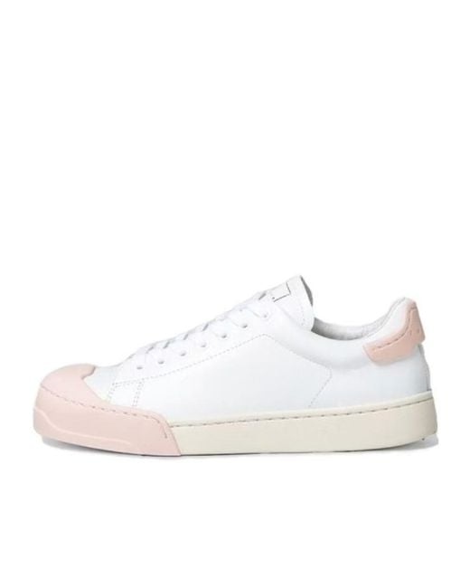 Marni White Dada Bumper Low-Top Casual Shoes