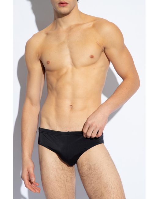 DSquared² Black Logo Swimming Trunks for men