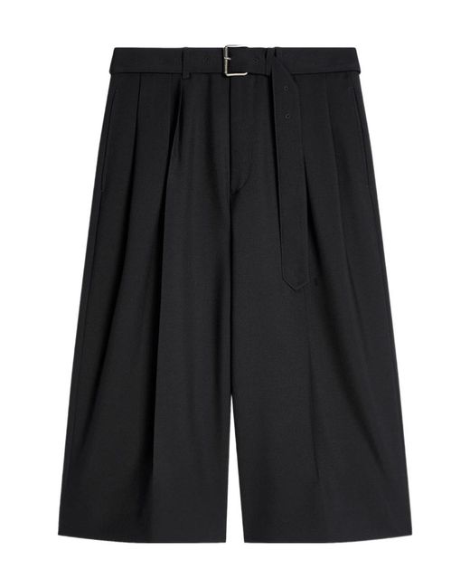 Dries Van Noten Black Belted Shorts for men