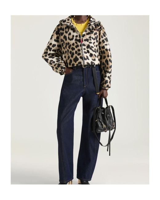 Givenchy Black Leopard Print Jacquard Windbreaker