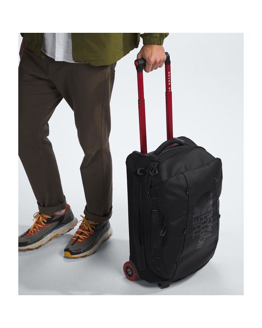 The North Face Black Base Camp Rolling Thunder Suitcase for men