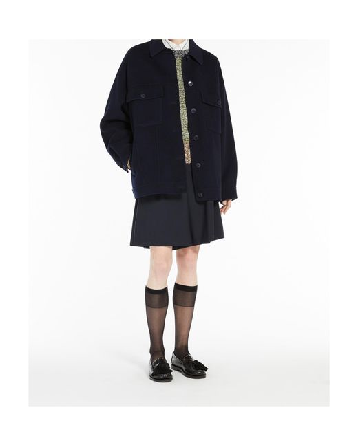 Weekend by Maxmara Blue Mida Button-Up Overshirt