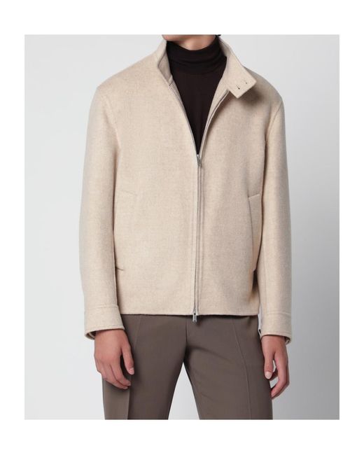 Lardini Brown Long-Sleeve Jacket for men