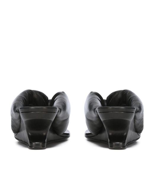 Rick Owens Square-Toe Thong Sandals in Black | Lyst
