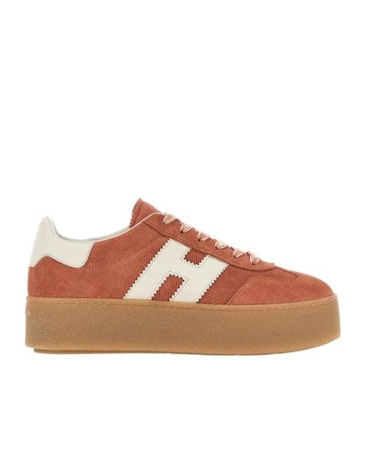 Hogan Brown H698 Platform Sneakers