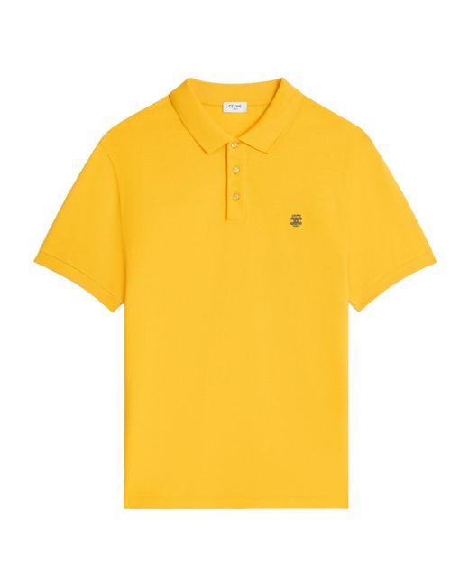 Céline Yellow Polo Shirt for men