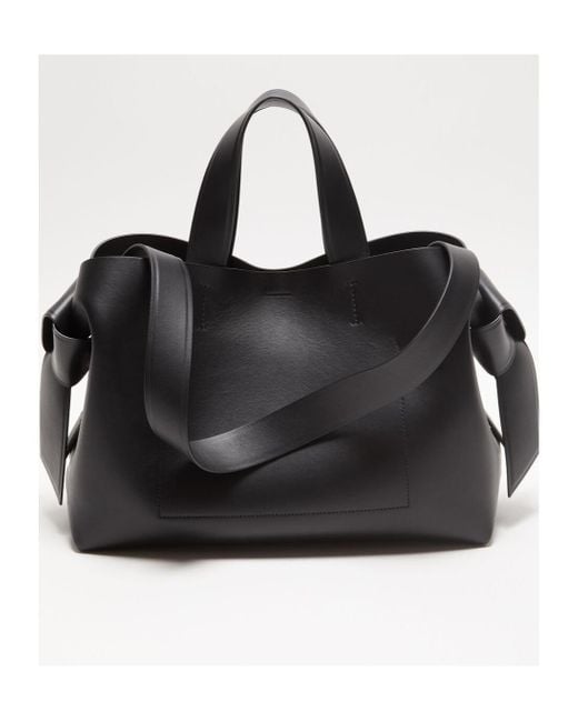 Acne Black Musubi Midi Tote Bag