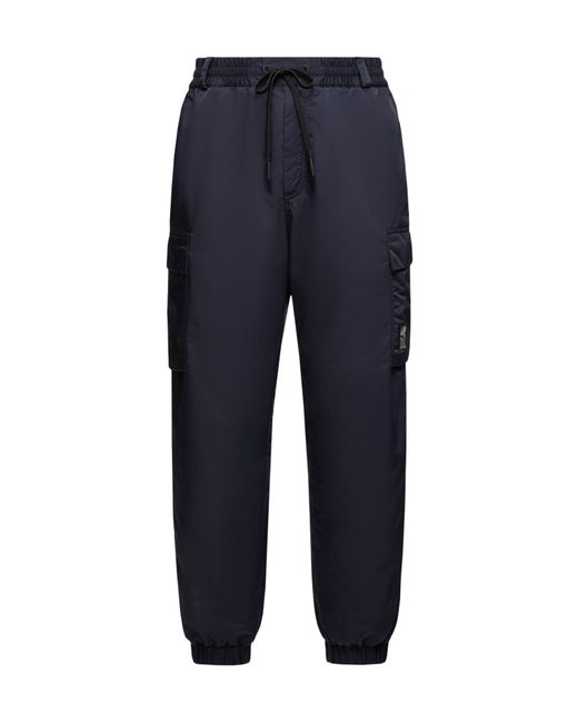 Moncler Blue Grenoble Drawstring Tapered Pants for men