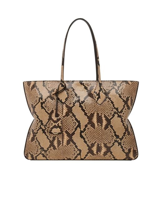 Ferragamo Brown Sac Cabas Star-Shaped (L)